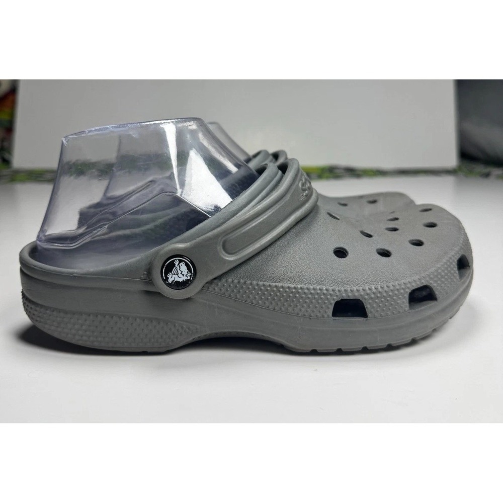Crocs Classic Clogs Unisex M6/W8 Black Round Toe Slingback Strap Slip On Shoes